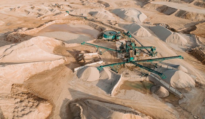 aerofoto, foto no gaisa, drona foto, foto no drona, baltic pictures, karjers mārcienā, cemex